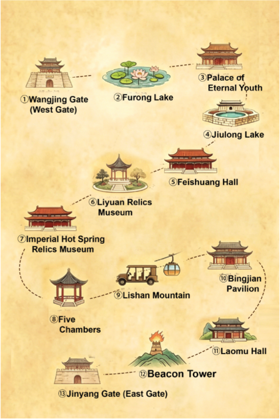 Full-day immersive tour (a comprehensive tour of the scenic area and Mount Li)